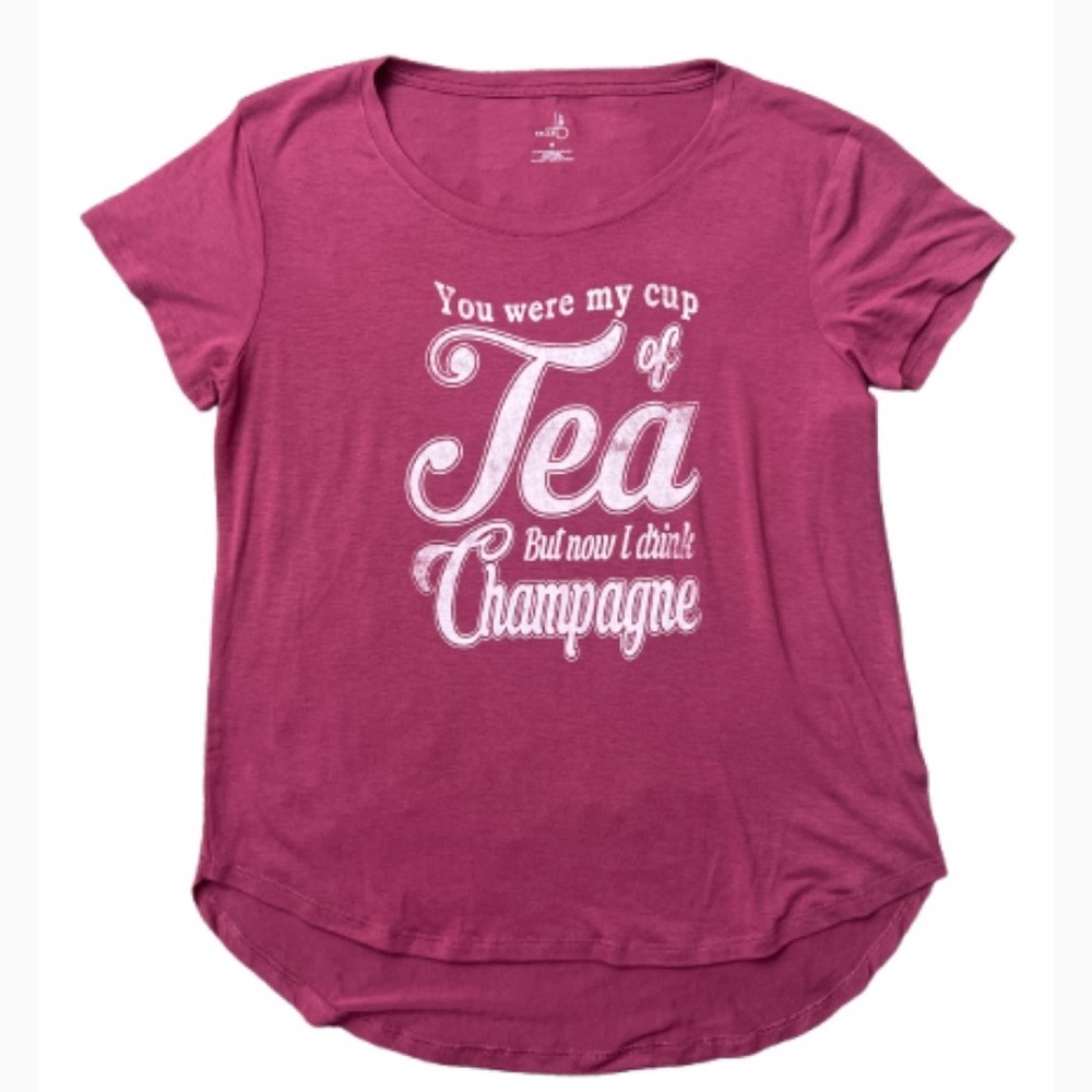 Belle‎ Sky Casual Cottagecore Pink Shortsleeve Tee Shirt